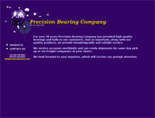 Tablet Screenshot of precisionbearingco.com